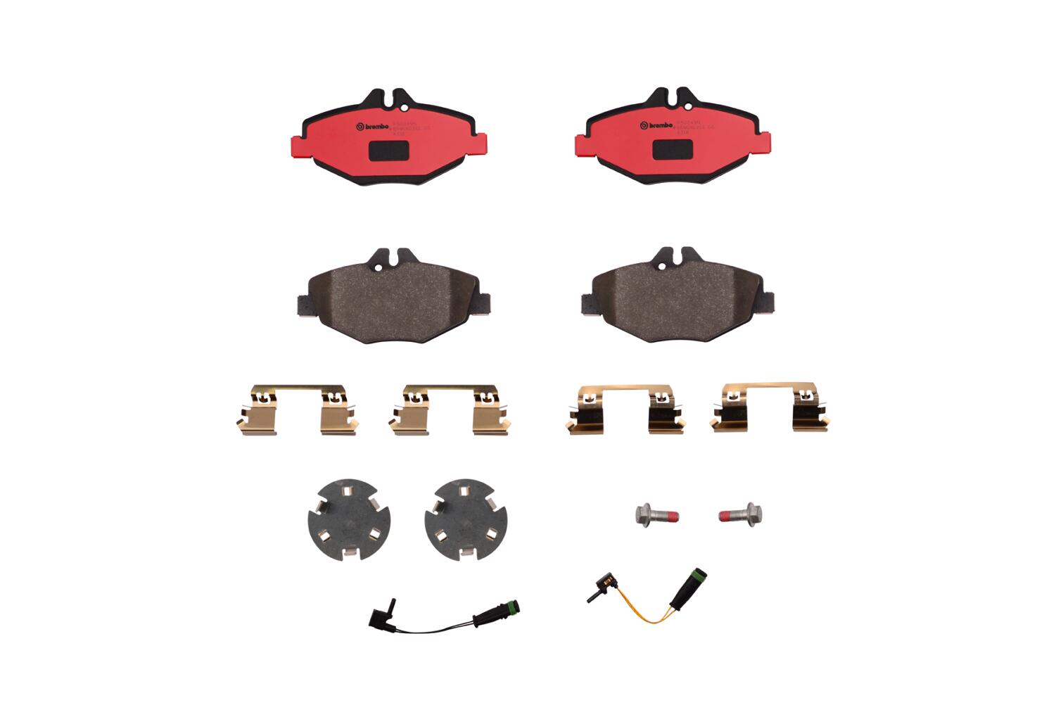 Mercedes Disc Brakes Kit -  Pads Front (Ceramic) 004420872041 - Brembo P50049N